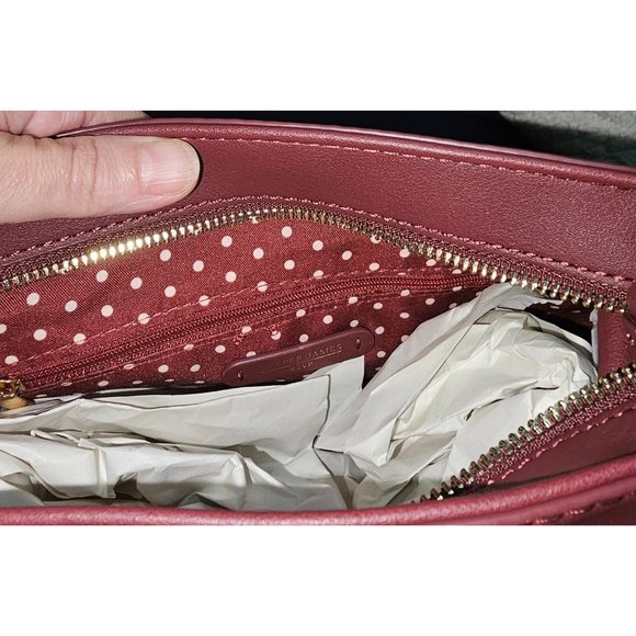 Draper James rsvp mauve large one pocketcross body‎ bag - Picture 7 of 8